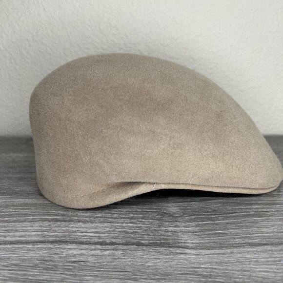 Bailey Hollywood Cabbie Newsboy Flat Hat Tan Size Large Rabbit Fur - Picture 5 of 5